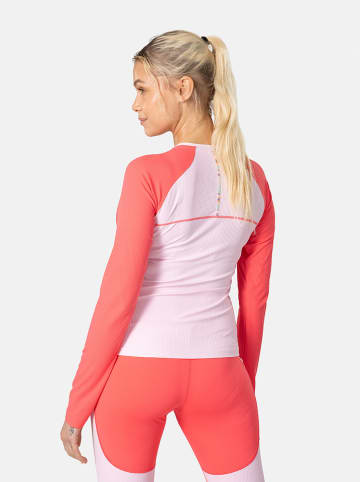 KARI TRAA Funktionslongsleeve "Linnea" in Rosa/ Rot