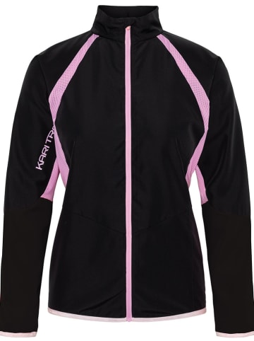 KARI TRAA Softshelljas "Molly" zwart/lichtroze