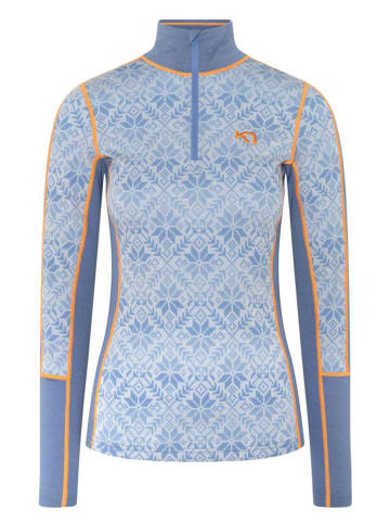 KARI TRAA Merinowoll-Thermounterhemd "Anna" in Hellblau