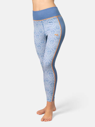 KARI TRAA Merinowoll-Thermounterhose "Anna" in Blau