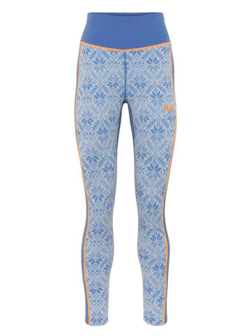 KARI TRAA Merinowoll-Thermounterhose "Anna" in Blau