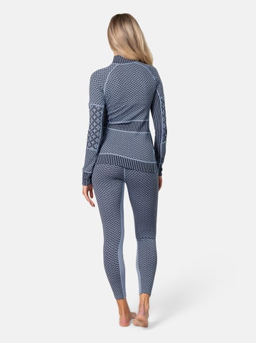 KARI TRAA Merinowoll-Thermounterhose "Smekker" in Blau