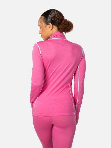 KARI TRAA Thermounterhemd "Iselin" in Hellblau/ Pink
