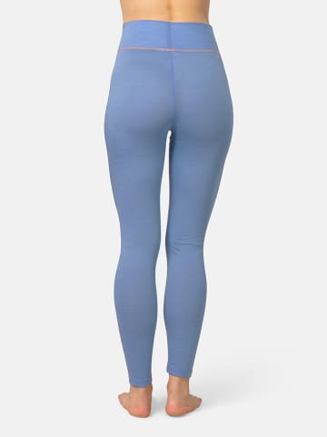 KARI TRAA Kalesony termiczne "Iselin" w kolorze błękitnym