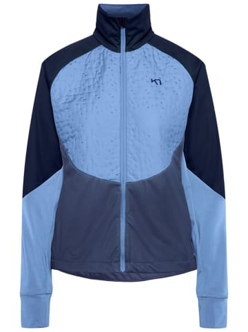 KARI TRAA Hybridjacke "Louise" in Blau/ Grau