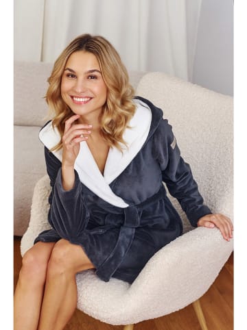 Doctor Nap Bademantel in Anthrazit