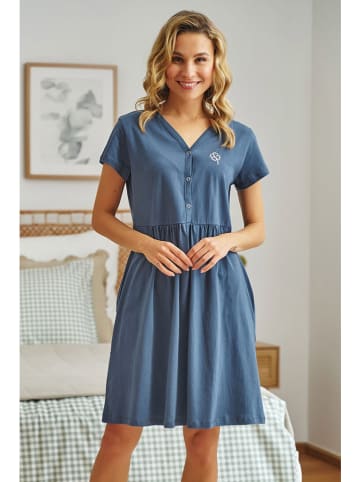 Doctor Nap Ciążowa koszula nocna w kolorze granatowym