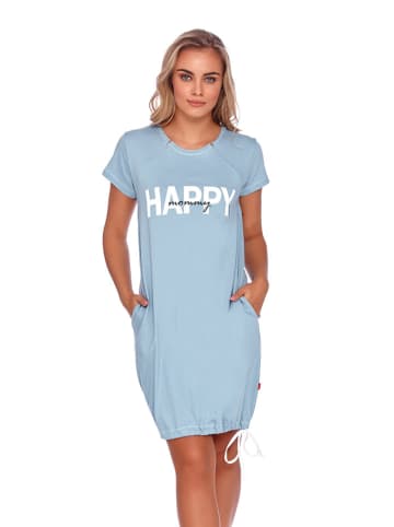 Doctor Nap Ciążowa koszula nocna w kolorze błękitnym