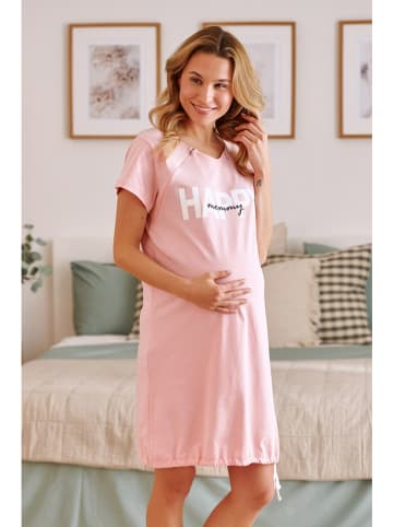 Doctor Nap Piżama ciążowa w kolorze jasnoróżowym