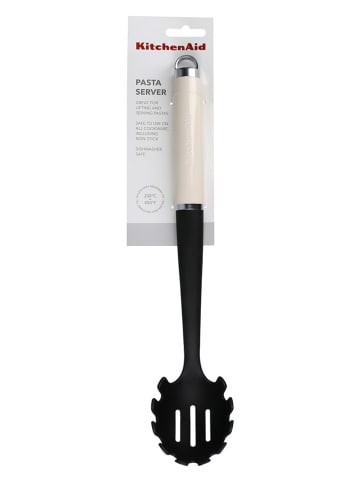 KitchenAid Spaghettilöffel in Schwarz/ Creme - (L)35 cm