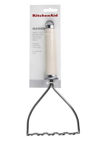 KitchenAid Kartoffelstampfer in Silber/ Creme - (L)27 cm