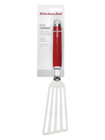 KitchenAid Spatel zilverkleurig/rood - (L)32,5 cm