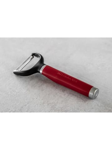 KitchenAid Schäler in Schwarz/ Rot - (L)18 cm
