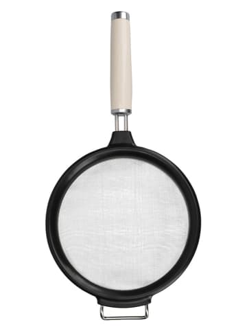 KitchenAid Sieb in Schwarz/ Creme - Ø 17,5 cm
