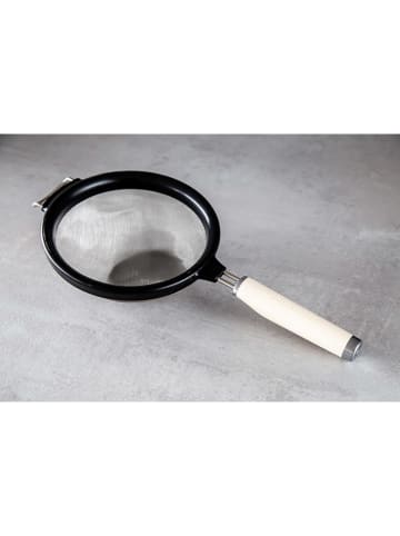 KitchenAid Sieb in Schwarz/ Creme - Ø 17,5 cm