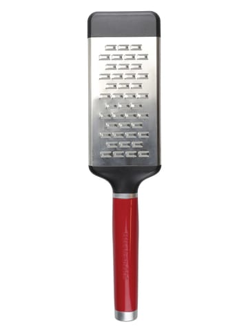 KitchenAid Käsereibe in Silber/ Rot - (L)29,5 cm