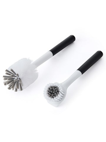 KitchenAid 2er-Set: Reinigungsbürsten in Schwarz/ Weiß