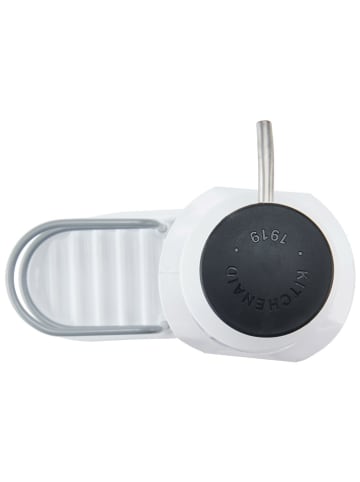 KitchenAid Afwasmiddeldispenser met sponshouder wit - (B)15,8 x (H)17,8 cm