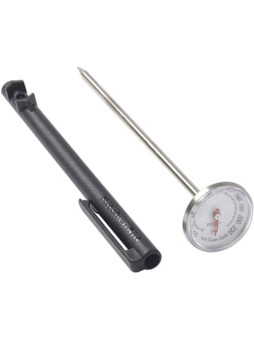 KitchenAid Termometr w kolorze srebrno-czarnym do mięsa - dł. 14,5 cm