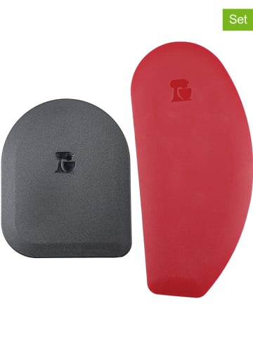 KitchenAid 2-delige set: keukenschrapers grijs/rood