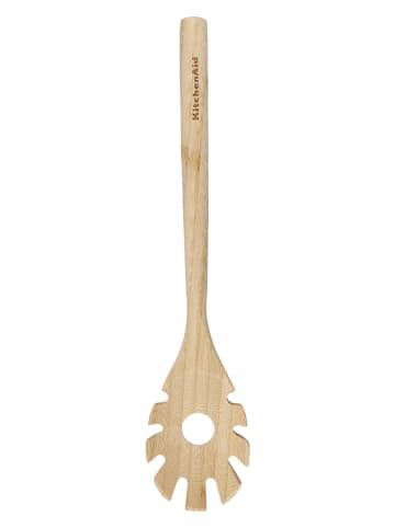 KitchenAid Spaghettilöffel in Hellbraun - (L)32 cm