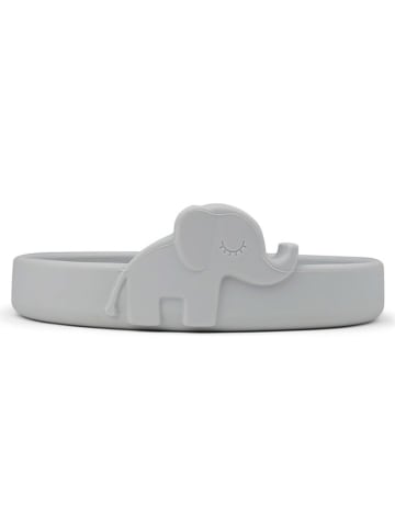 done by deer Talerz "Elphee" w kolorze szarym do nauki jedzenia - Ø 16 cm