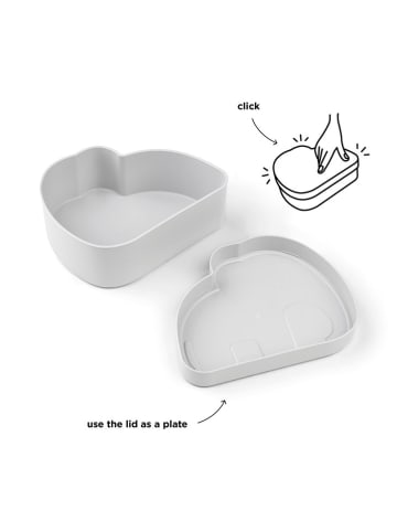 done by deer Lunchbox "Elphee Grey" grijs - (B)17,7 x (H)14,5 x (D)6,4 cm