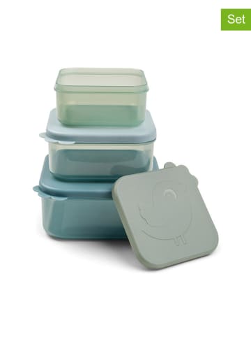 done by deer 3-delige set snackboxen "Deer" groen/mintgroen