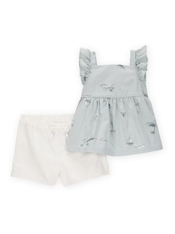 carter's 2-delige outfit lichtblauw/wit
