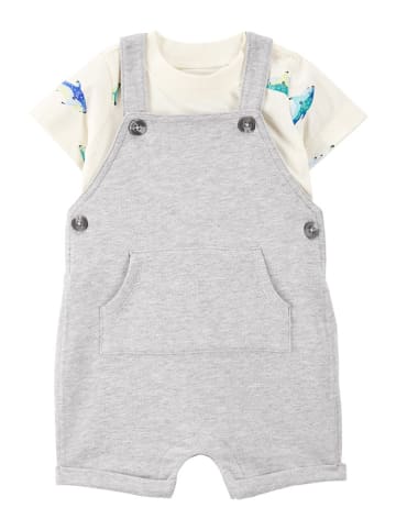 carter's 2tlg. Outfit in Grau/ Weiß