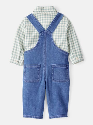 carter's 2tlg. Outfit in Blau/ Grün/ Creme