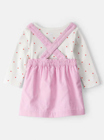 carter's 3-delige  outfit lichtroze/wit