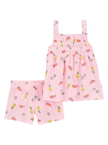 carter's 2-delige outfit lichtroze/meerkleurig