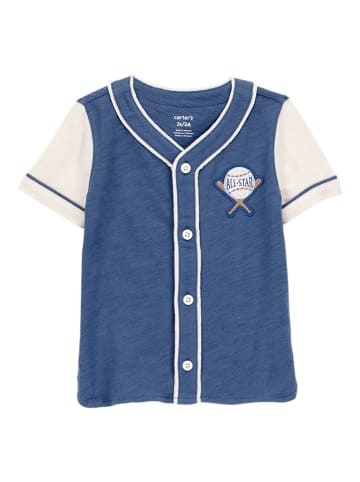 carter's Shirt in Dunkelblau/ Weiß