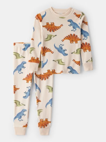 carter's Pyjama in Creme/ Hellblau/ Orange