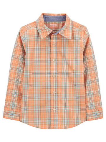OshKosh Hemd in Orange/ Hellblau