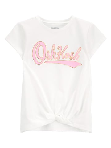 OshKosh Shirt in Weiß/ Rosa