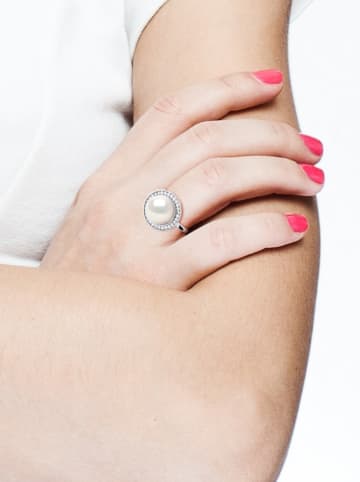 Pearline Silber-Ring mit Perlen und Edelsteinen