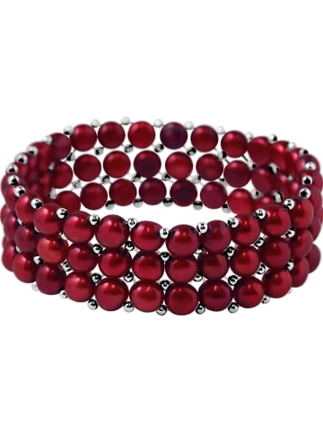 Pearline Perlen-Armband in Rot