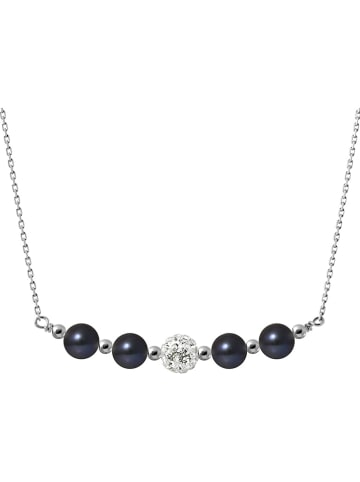 Pearline Silber-Halskette mit Schmuckelement - (L)38 cm