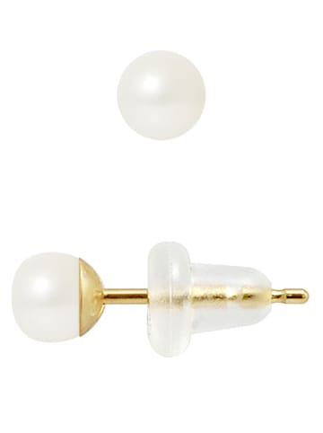 Pearline Perlen-Ohrstecker in Weiß