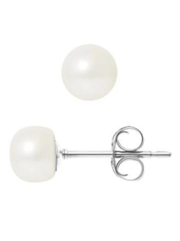 Pearline Perlen-Ohrstecker in Weiß