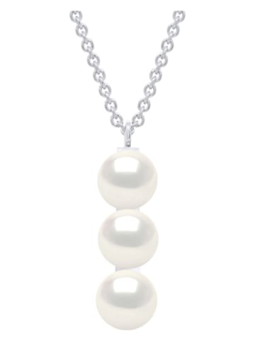 Pearline Silber-Halskette mit Perlen - (L)42 cm