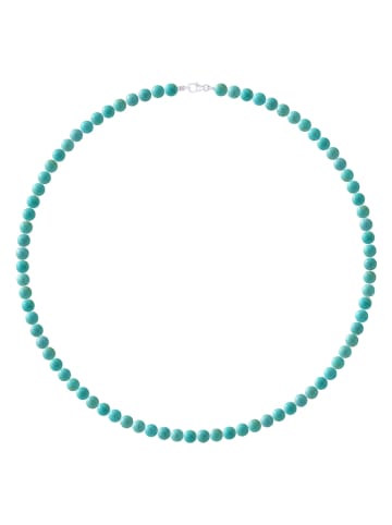 Pearline Silber-Halskette mit Edelsteinen - (L)50 cm