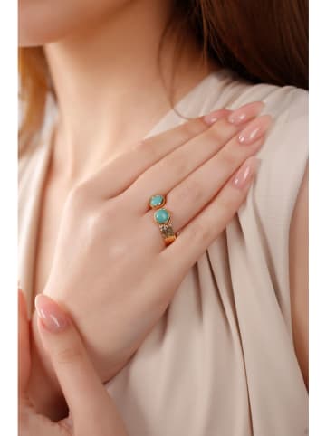 Nakkash Vergold. Ring mit Edelsteinen