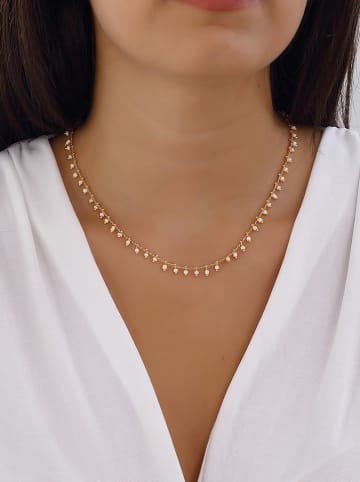 Nakkash Vergulde ketting met kristallen