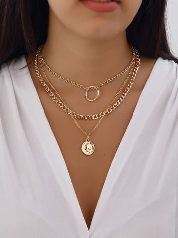 Nakkash Pozłacany naszyjnik z elementem ozdobnym