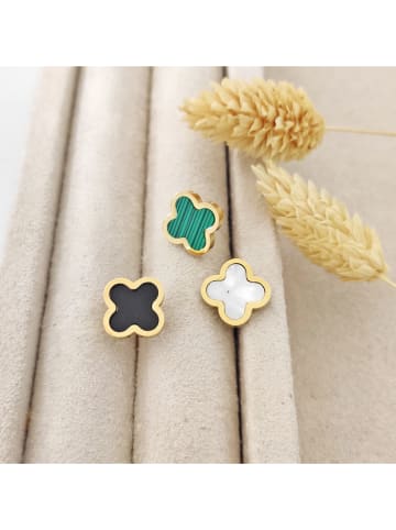 Nakkash Vergold. Ohrstecker mit Perlmutt