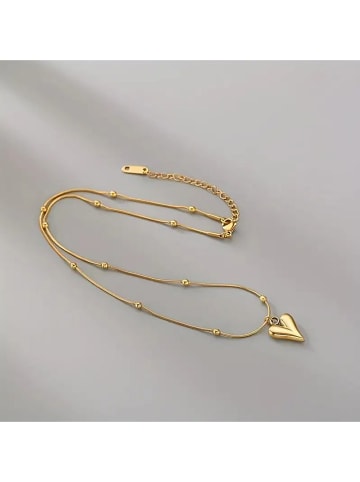 Nakkash Vergulde ketting met hanger - (L)42 cm