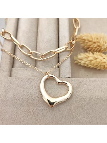 Nakkash Vergulde ketting met hanger - (L)42 cm